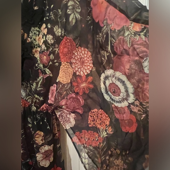 🌻🌺Farm Rio Laina Maxi Sheer Dress with Slip & 🎁👗 - Picture 15 of 16